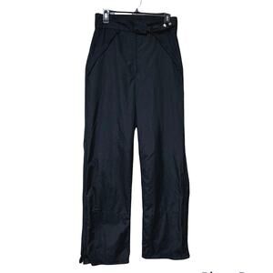Vintage Black Bear Waterproof Pants Women Size M Unlined High Waist